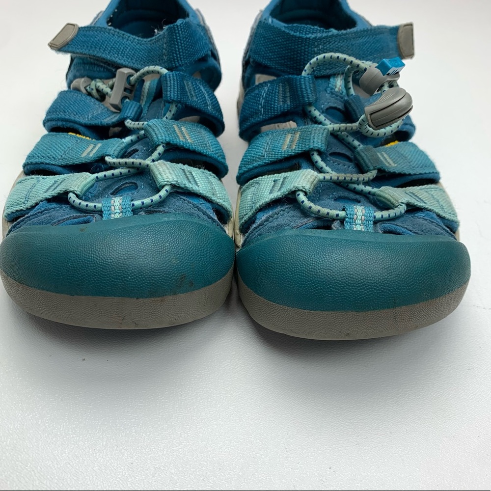 Keen Washable Youth Sandals Teal Blue Size 3 - Picture 6 of 13